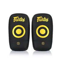 FAIRTEX - Small Lightweight Curved Kick Pads (KPLC6) - Black/Gold