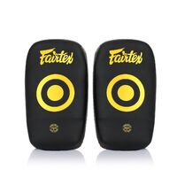 FAIRTEX - Small Lightweight Curved Kick Pads (KPLC6) - Black/Gold