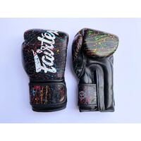 FAIRTEX - Black Painter Boxing Gloves (BGV14PT) - 16oz