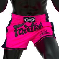 FAIRTEX - Pink Slim Cut Muay Thai Boxing Shorts (BS1714) - Small