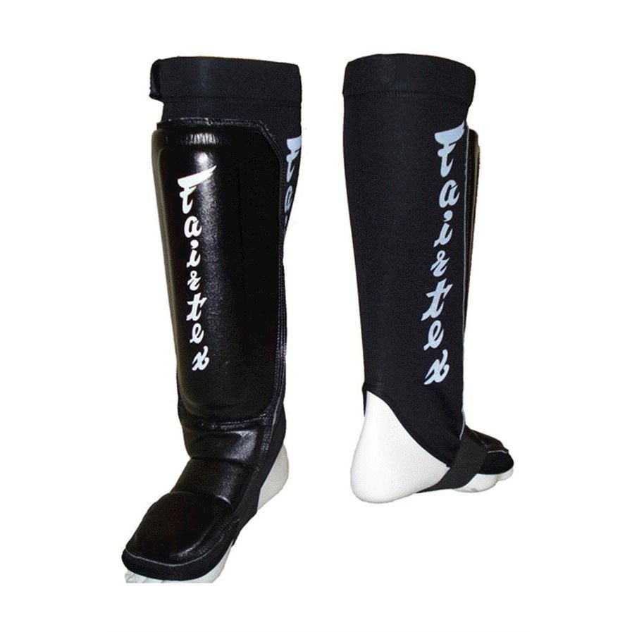 Details about   FAIRTEX SP6 BLACK NEOPRENE SHIN PADS COMPETITION MUAY THAI BOXING K1 GUARDS 