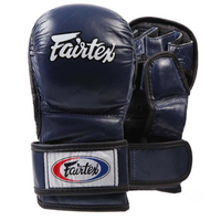 FAIRTEX - Double Wrist Wrap Closure MMA Sparrring Gloves (FGV15) - Black/Extra Large 
