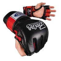 FAIRTEX - Open Palm/Thumb Loop MMA Gloves (FGV12) - Black/Large
