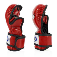 FAIRTEX - Double Wrist Wrap Closure MMA Sparrring Gloves (FGV15) - Black/Extra Large 