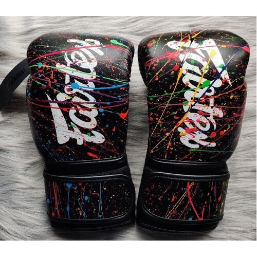 FAIRTEX - Black Painter Boxing Gloves (BGV14PT) - 16oz