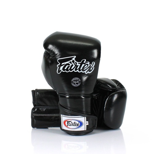 FAIRTEX - Angular Full Wrist Closure Sparring Gloves (BGV6) - Black/14oz
