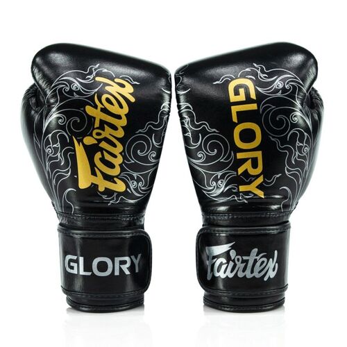 FAIRTEX - Glory 3 Boxing Gloves (BGVG3) - Black/Silver - 10oz